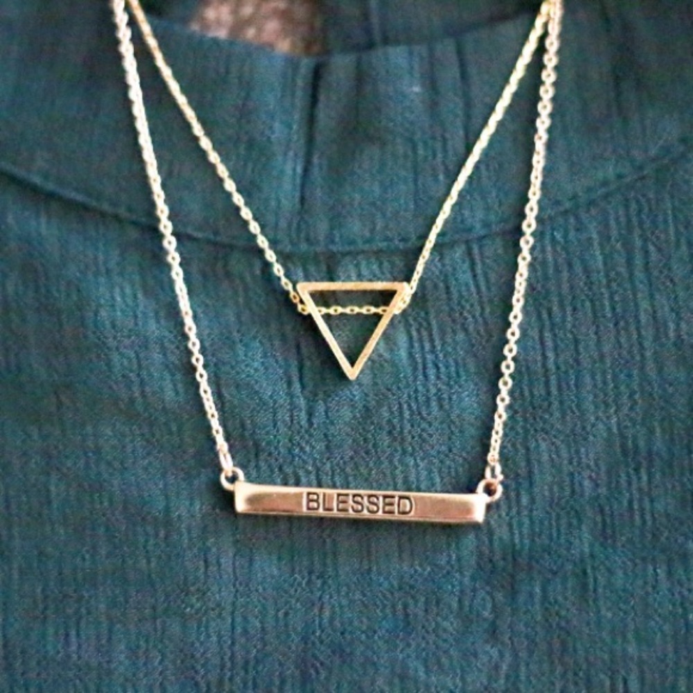 Mariah Triangle Pendant Necklace